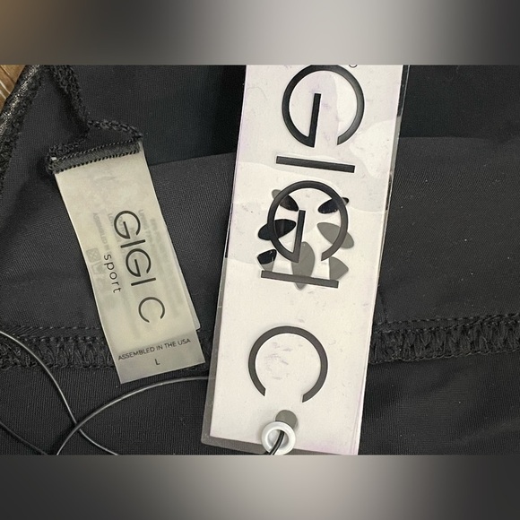 GIGI C ~Black Textured Women's Bralette NWT Large - Picture 7 of 7